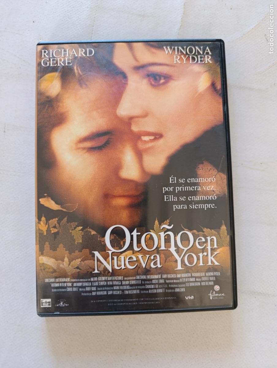 Cine: DVD OTO&Ntilde;O EN NUEVA YORK - RICHARD GERE, WINONA RYDER (164)
