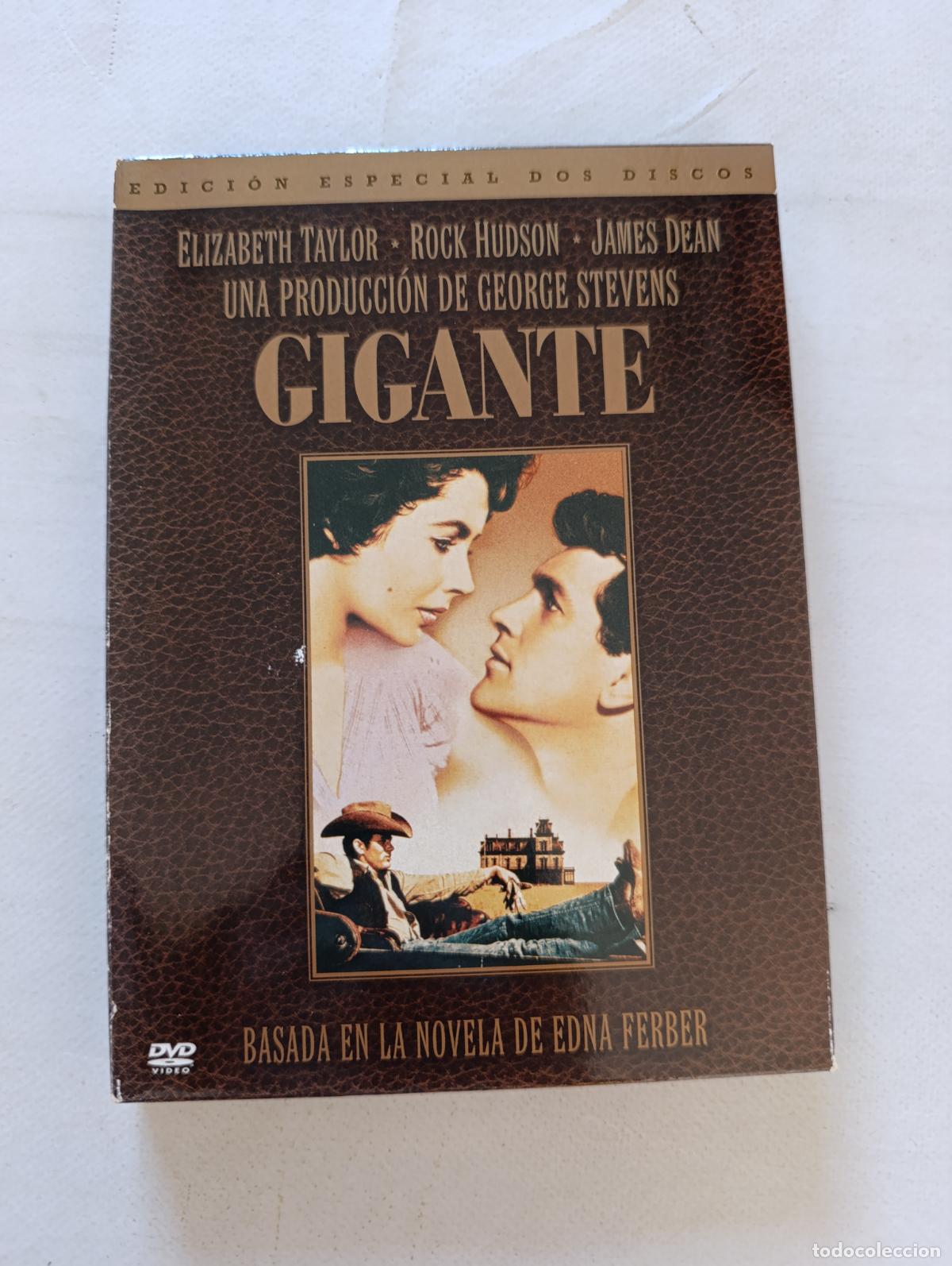 Cine: DVD GIGANTE - EDICION ESPECIAL 2 DISCOS - ELIZABETH TAYLOR, ROCK HUDSON, JAMES DEAN (164)