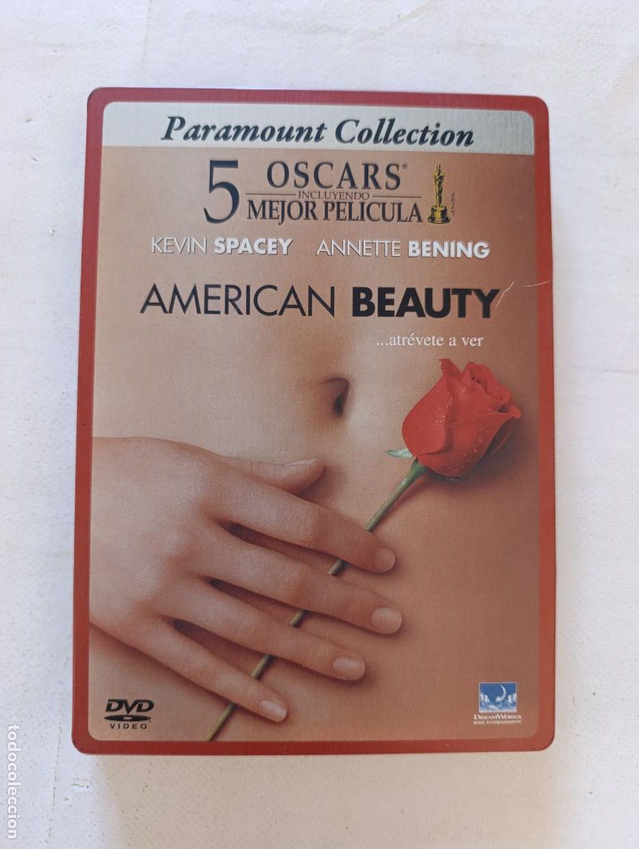 Cine: DVD AMERICAN BEAUTY - KEVIN SPACEY - CAJA METALICA, STEELBOOK (166)