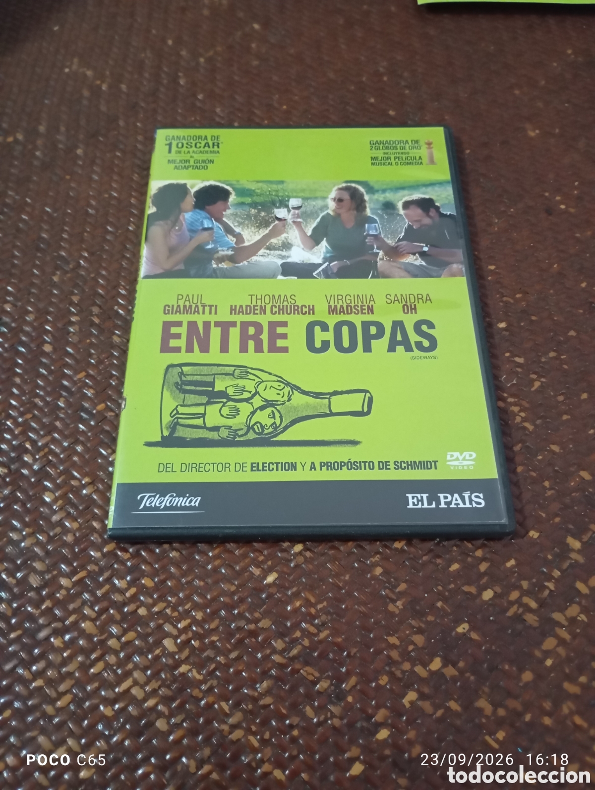 Cine: Entre copas DVD Slim