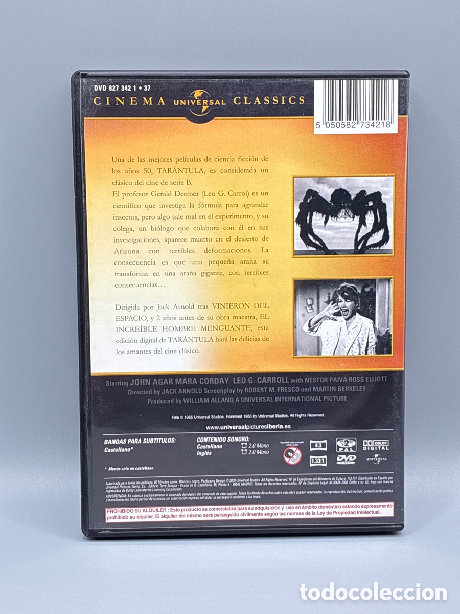 Cine: Tar&aacute;ntula (Jack Arnold) DVD - Foto 2
