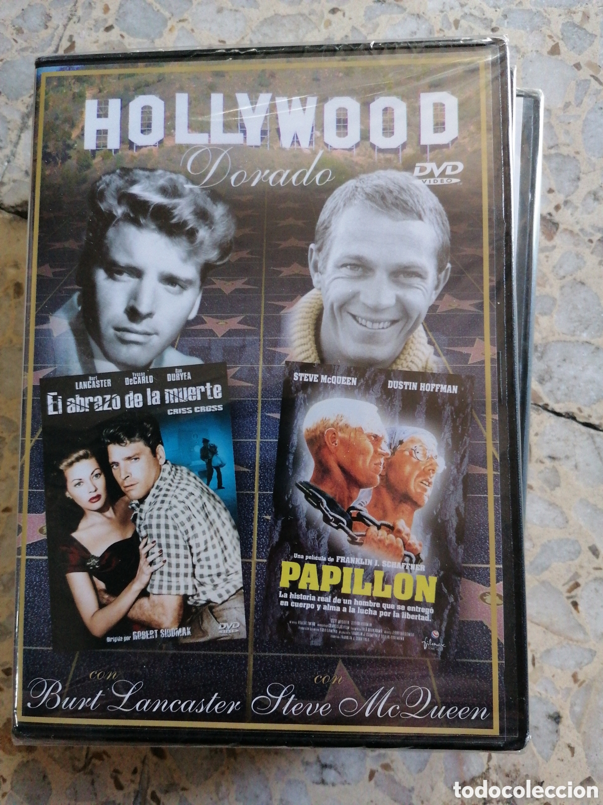 Cinema: DVD HOLLYWOOD DORADO PAPILLON EL ABRAZO DE LA MUERTE NUEVO PRECINTADA BURT LANCASTER STEVE MCQUEEN