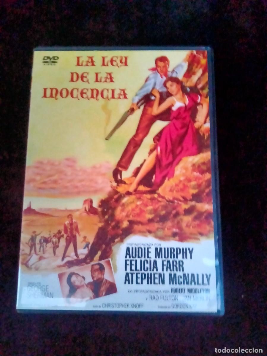 Cine: la ley de la inocencia - audey murphy - dvd casi como nuevo