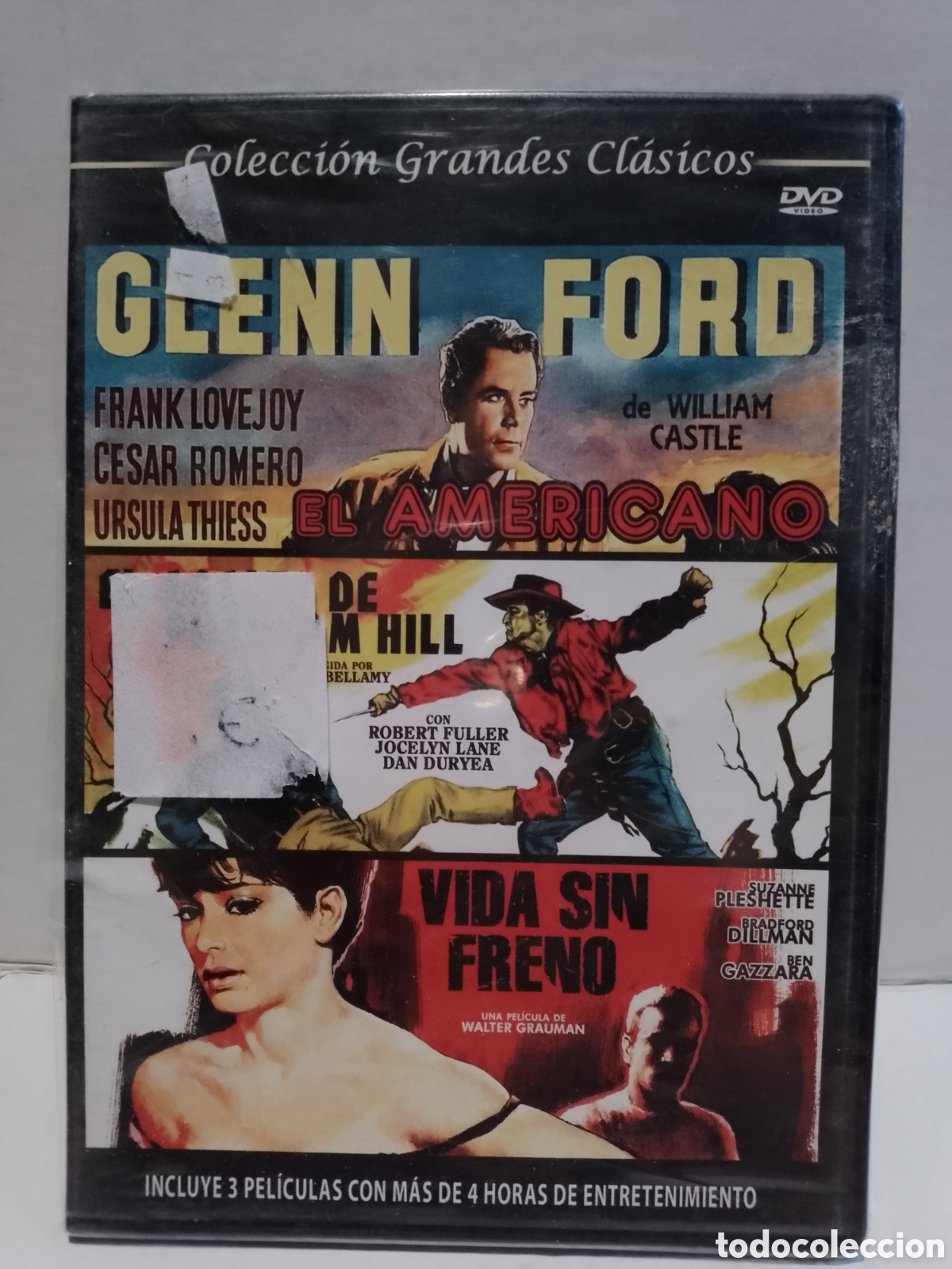 Cine: EL AMERICANO / EL ASALTO DE PHANTOM HILL / VIDAS SIN FRENO - DVD NUEVO PRECINTADO