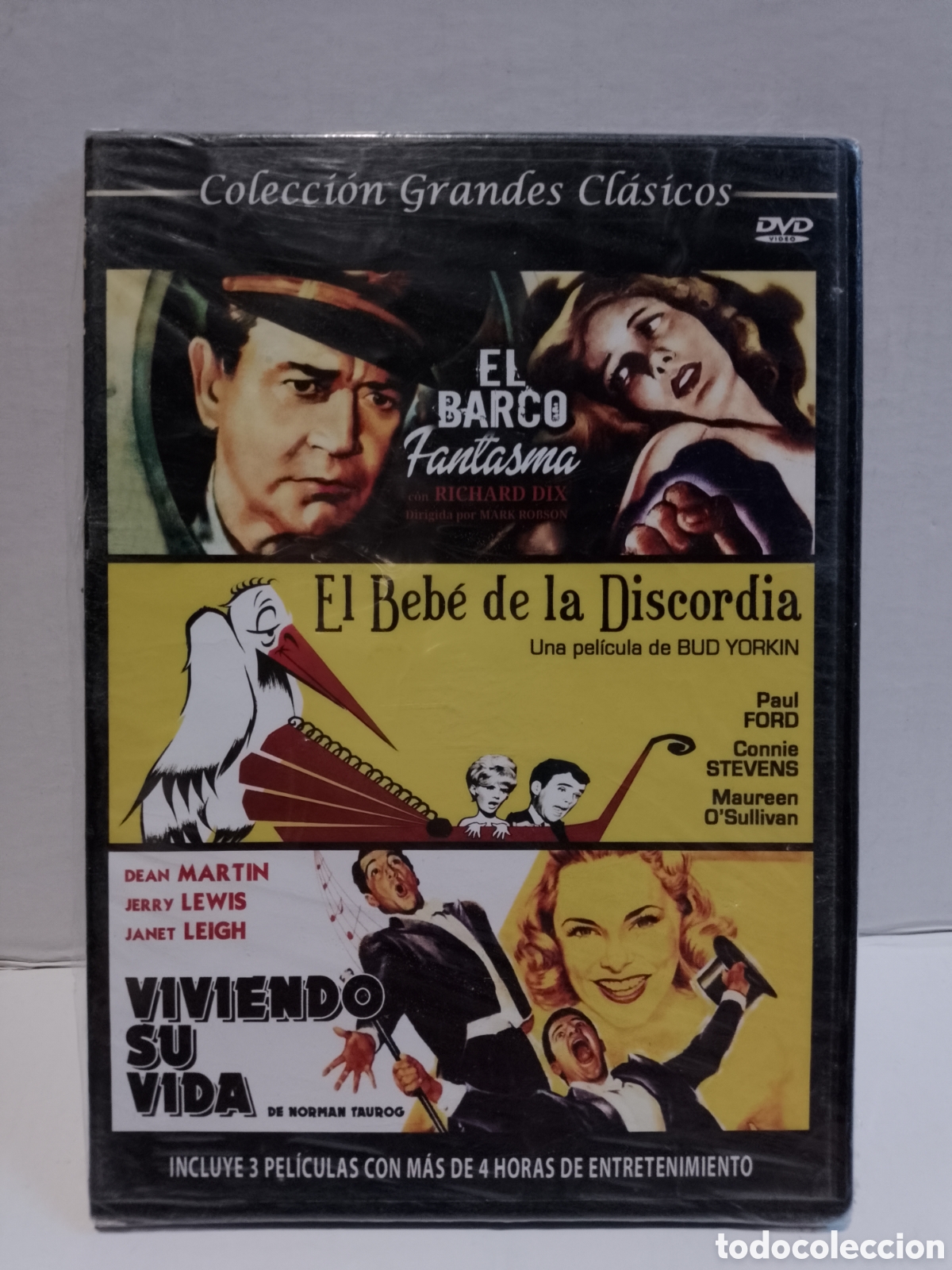 Cine: EL BARCO FANTASMA / EL BEBE DE LA DISCORDIA / VIVIENDO SU VIDA - DVD NUEVO PRECINTADO
