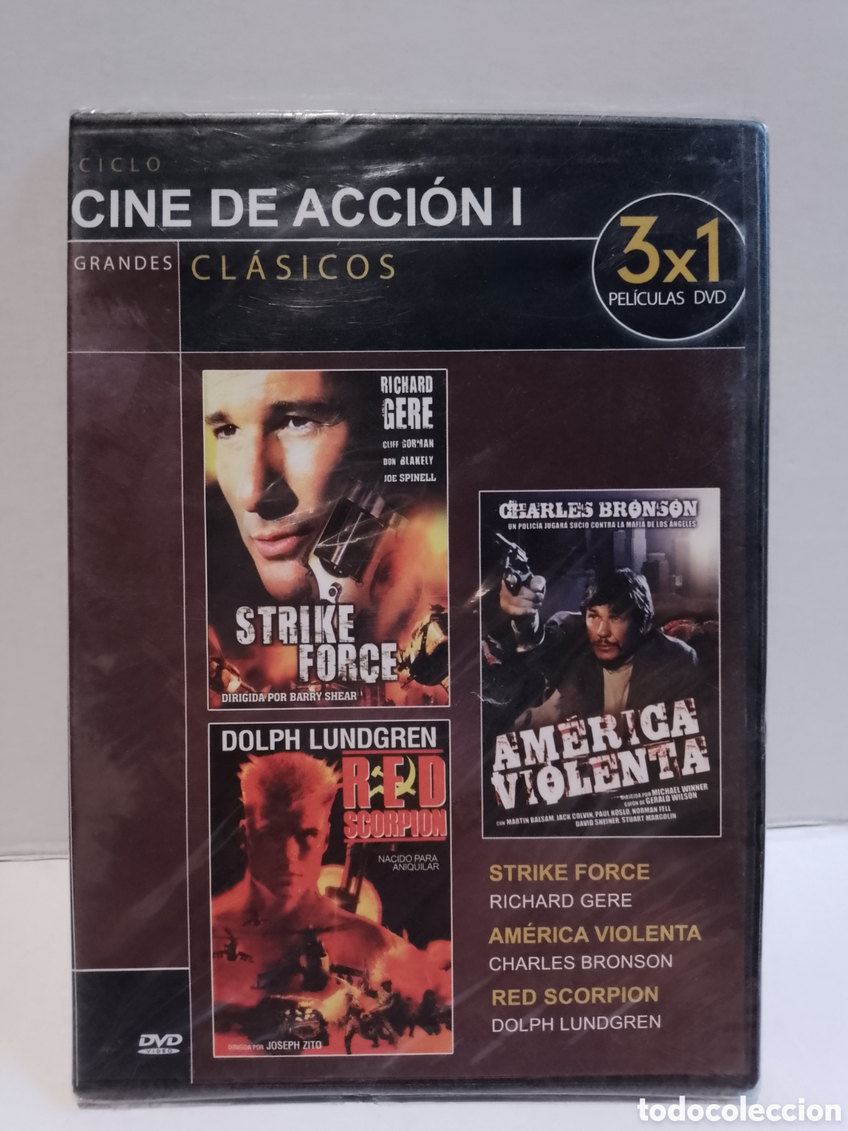 Cine: STRIKE FORCE/ AMERICA VIOLENTA/ RED SCORPION - DVD SLIM