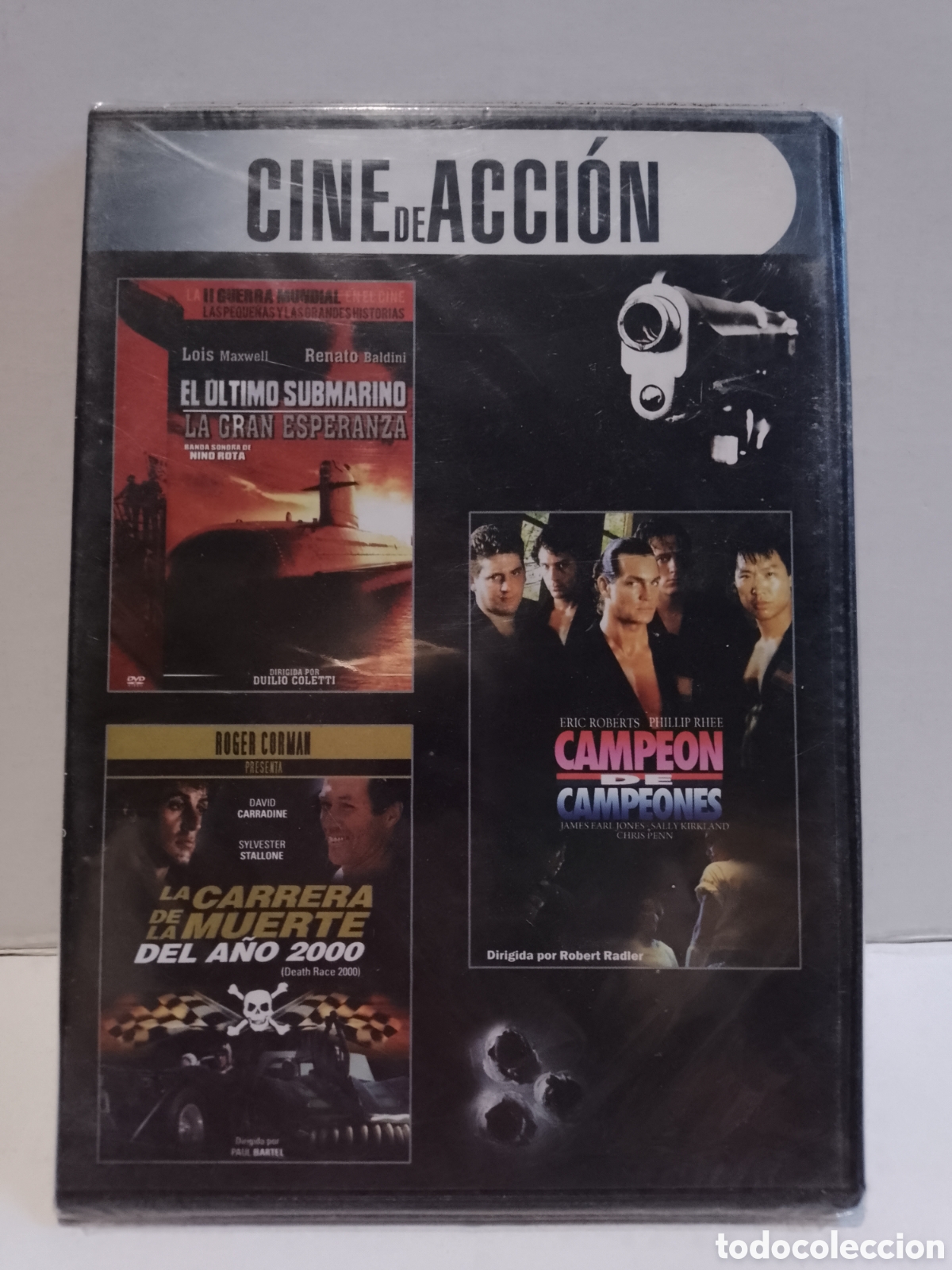 Cine: EL ULTIMO SUBMARINO / CARRERA MUERTE A&Ntilde;O 2000 / CAMPEON DE CAMPEONES DVD NUEVO PRECINTADO SLIM