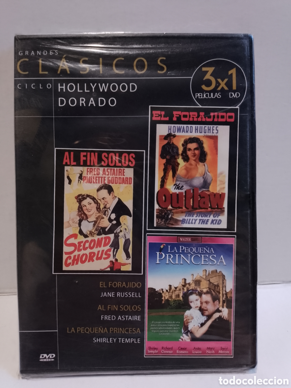 Cine: AL FIN SOLOS - EL FORAJIDO - LA PEQUE&Ntilde;A PRINCESA - DVD NUEVO PRECINTADO SLIM