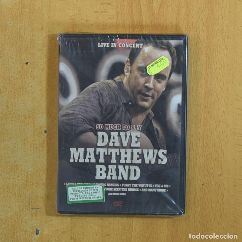 Cine: DAVE MATTHEWS BAND SO MUCH TO SAY - DVD