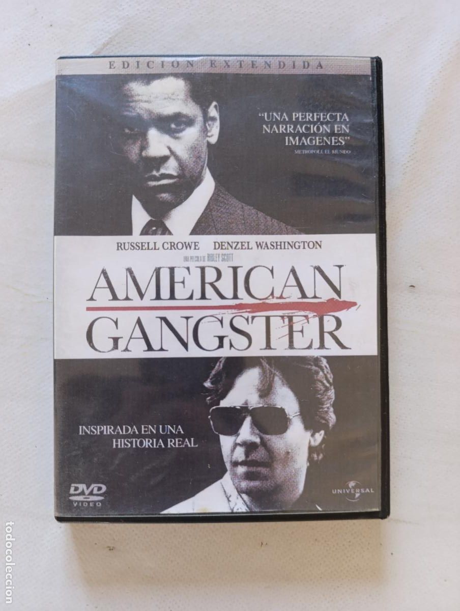 Cine: DVD AMERICAN GANGSTER - RUSSELL CROWE - CARATULA FOTOCOPIADA (274)