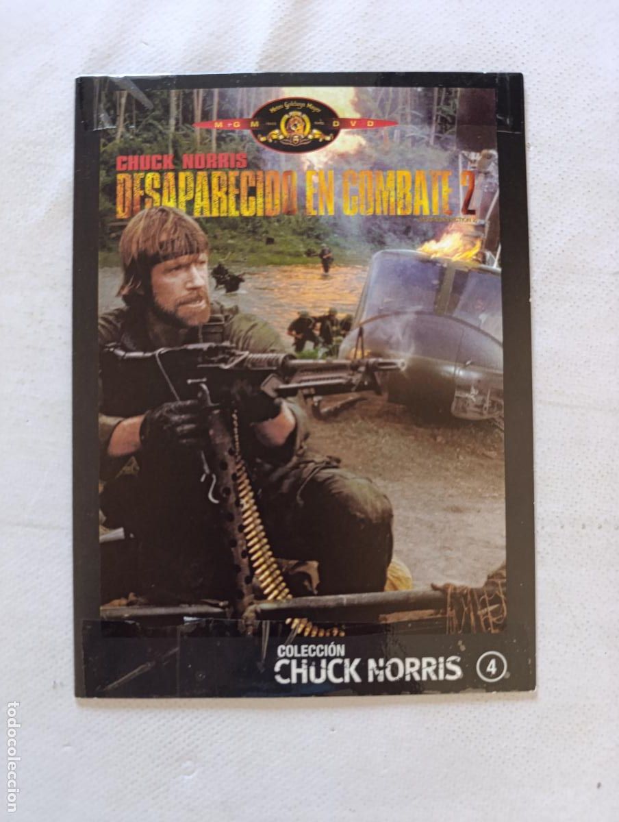 Cine: DVD DESAPARECIDO EN COMBATE 2 - CHUCK NORRIS - FUNDA FINA CARTON (274)