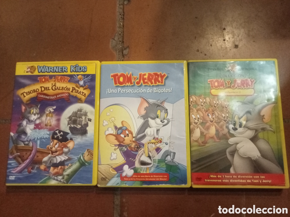 Cine: 3 DVD Tom y Jerry Warner kids