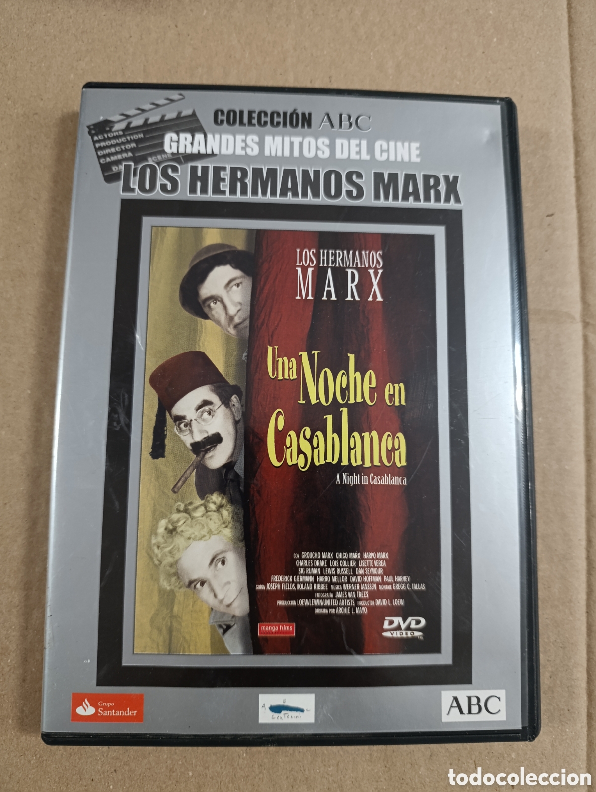 Kino: Una noche en Casablanca. Los hermanos Marx. DVD.