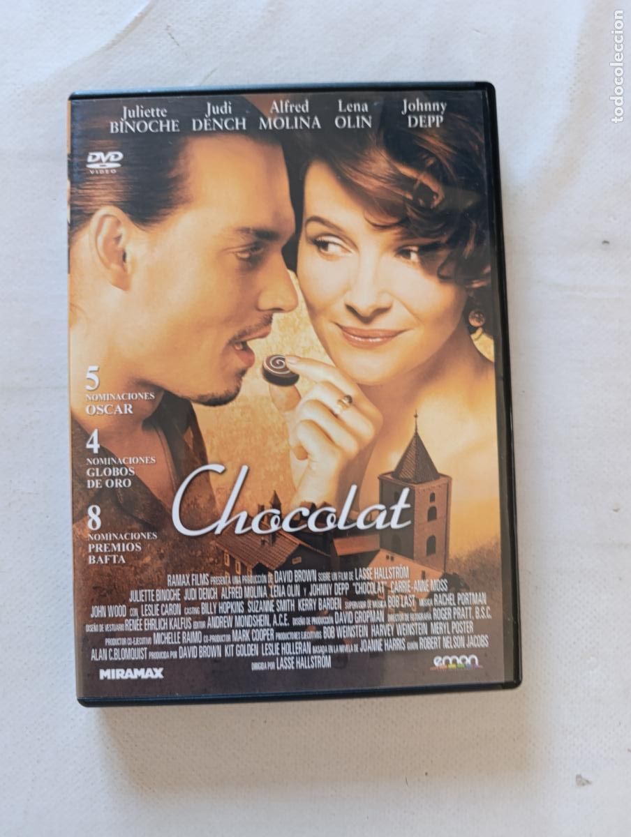 Cine: DVD CHOCOLAT - JULIETTE BINOCHE, JOHNNY DEPP (289)