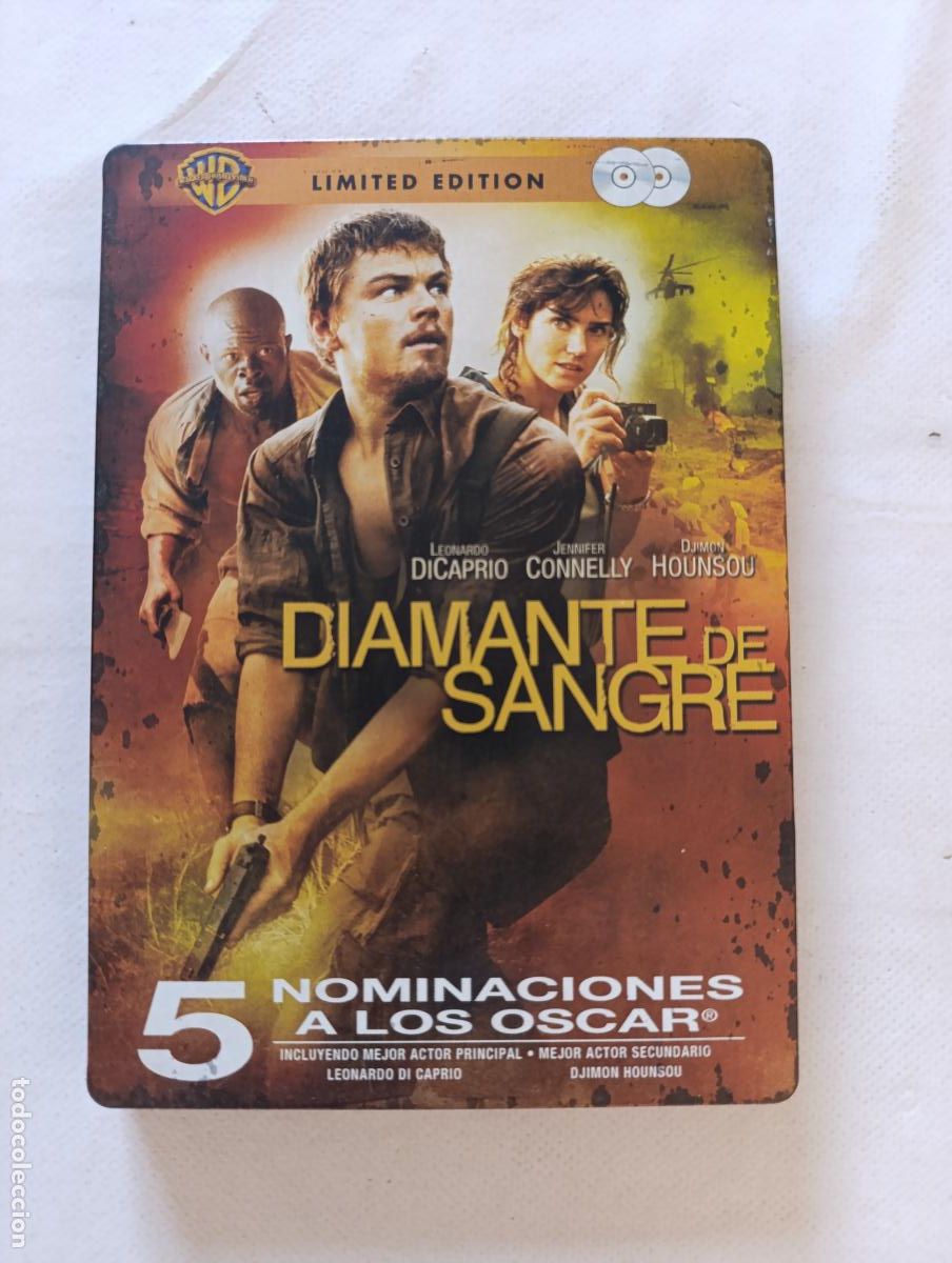 Cine: DVD DIAMANTE DE SANGRE - LIMITED EDITION - CAJA METALICA, STEELBOOK - 2 DISCOS (292)