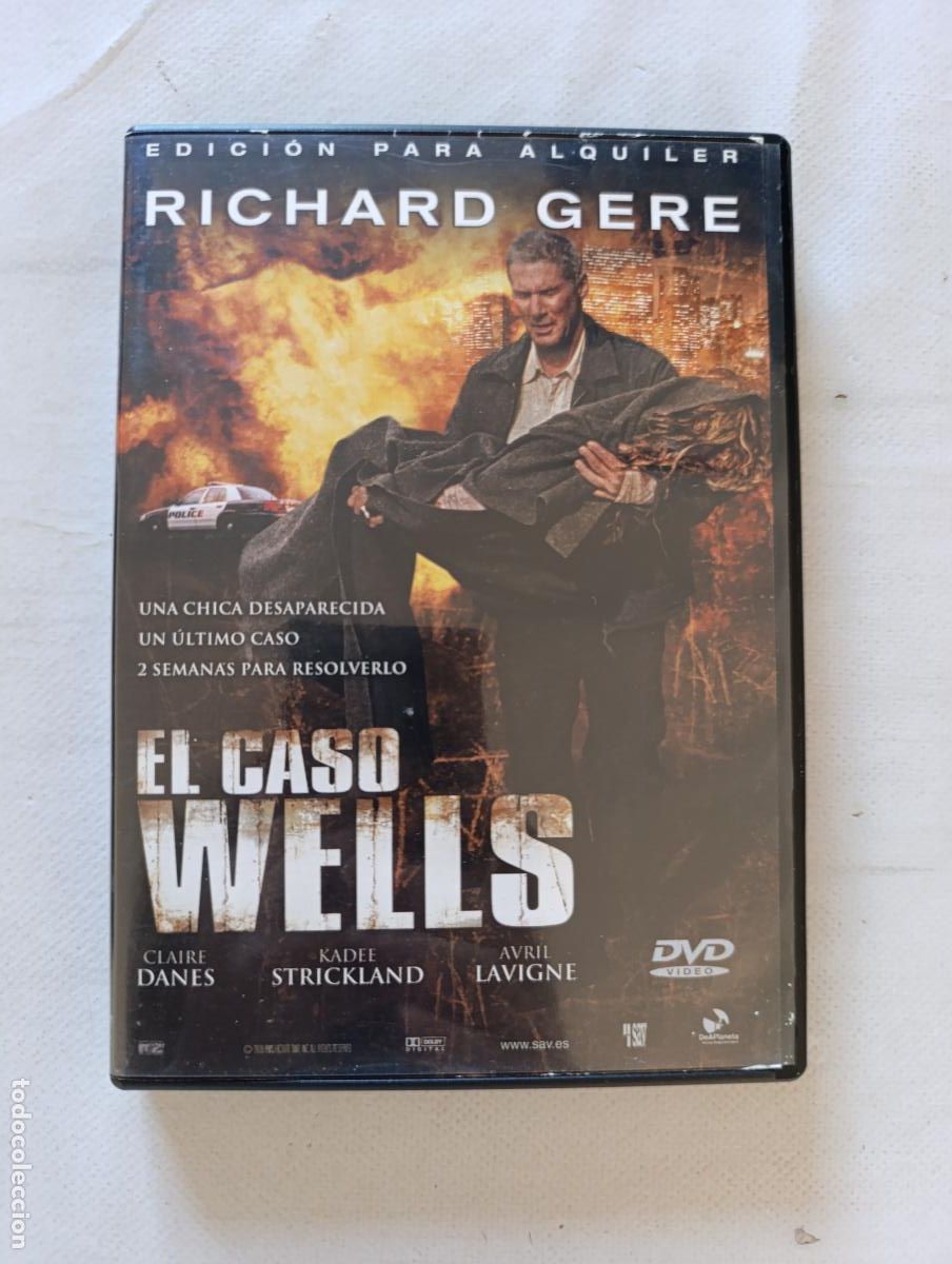 Cine: DVD EL CASO WELLS - EDICION ALQUILER - RICHARD GERE (292)