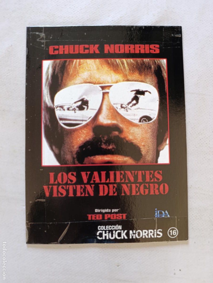 Cine: DVD LOS VALIENTES VISTEN DE NEGRO - CHUCK NORRIS - FUNDA FINA CARTON (292)