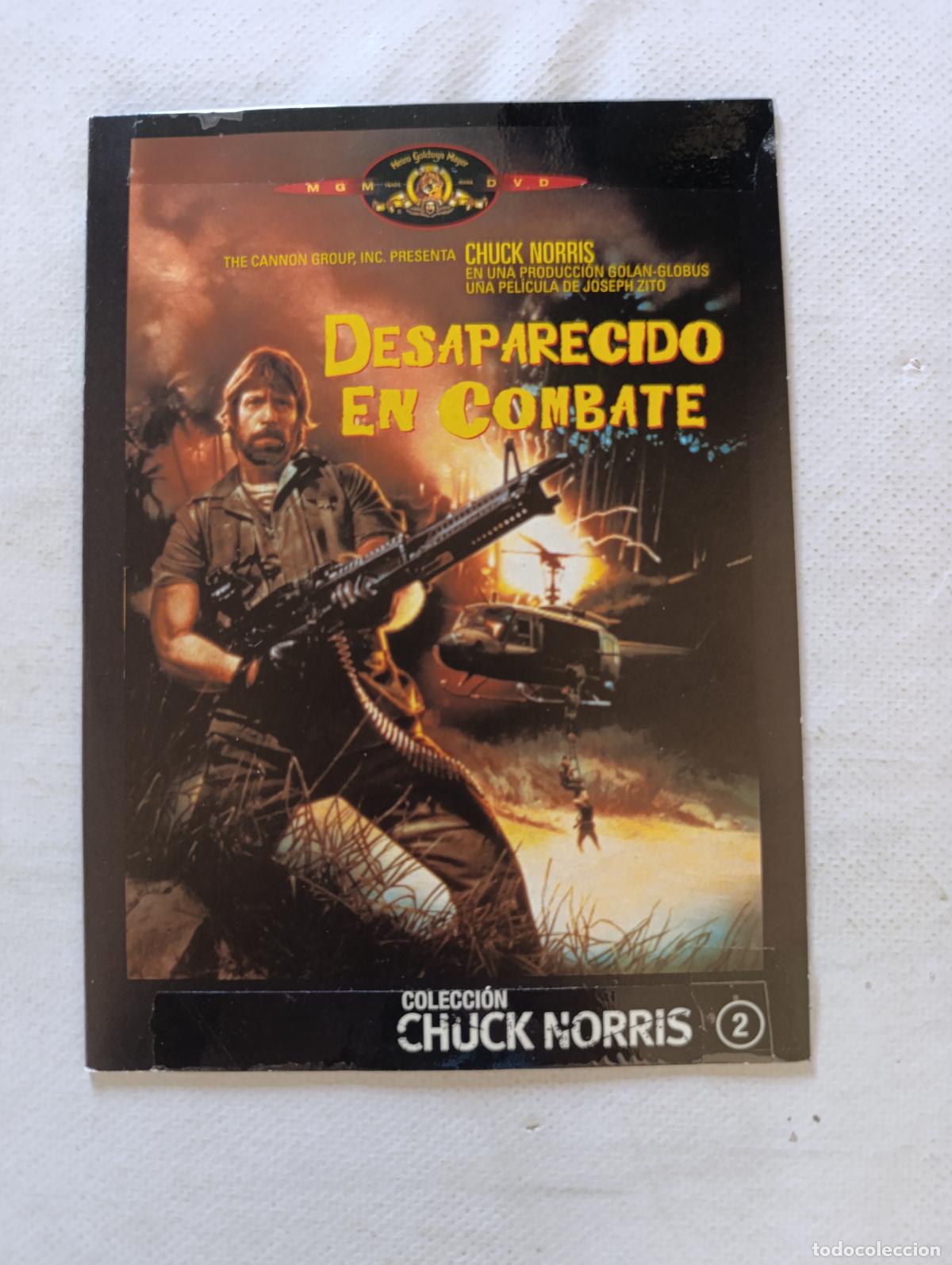 Cine: DVD DESAPARECIDO EN COMBATE - CHUCK NORRIS - FUNDA FINA CARTON (319)