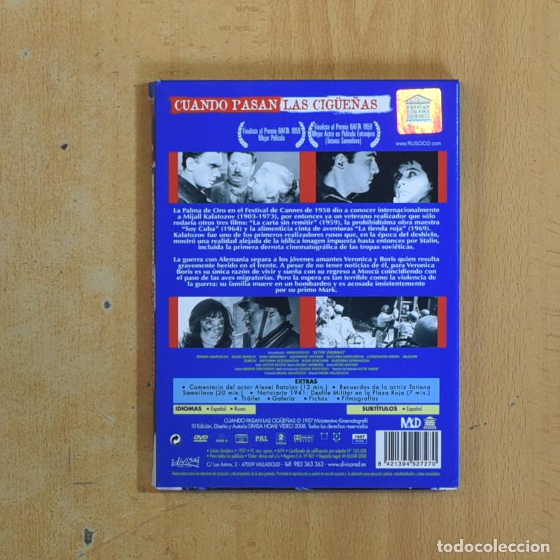 Cine: CUANDO PASAN LAS CIGUENAS - DVD - Foto 2