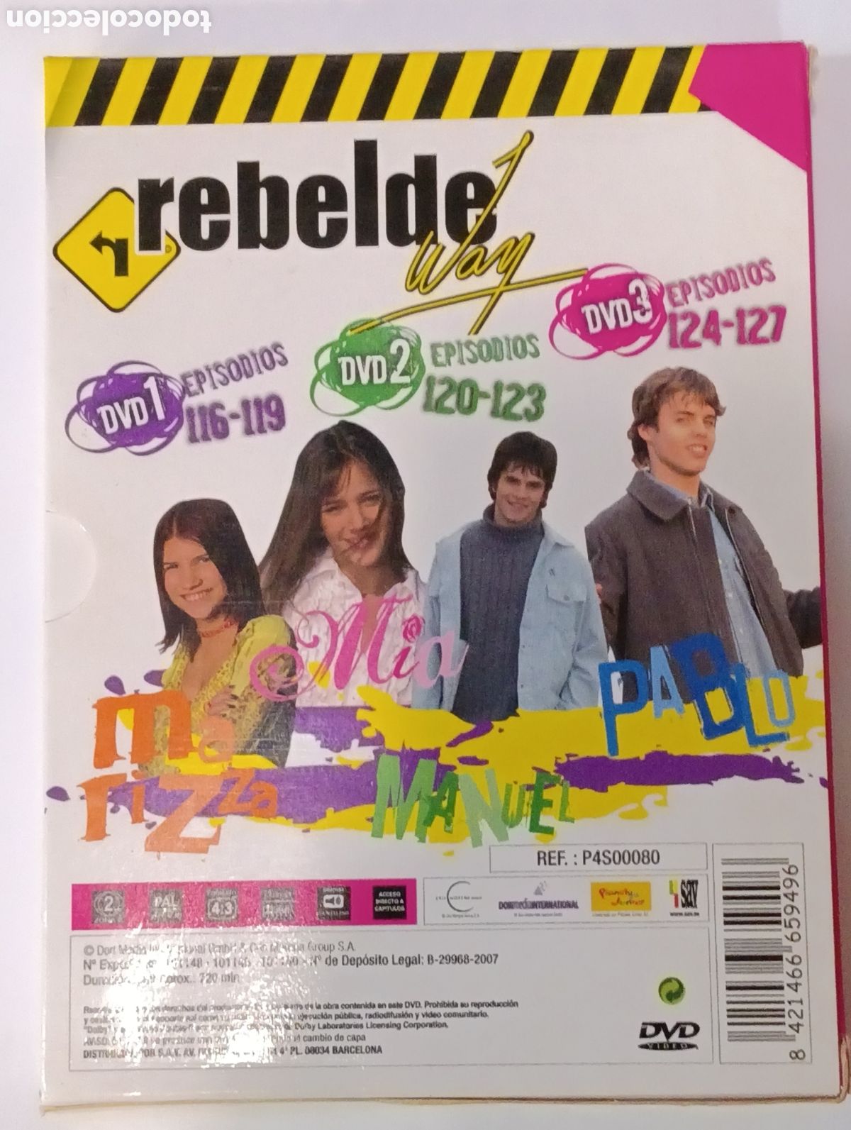 Cine: REBELDE WAY - DVD SERIE TV - 3 discos. Episodios 116 a 124