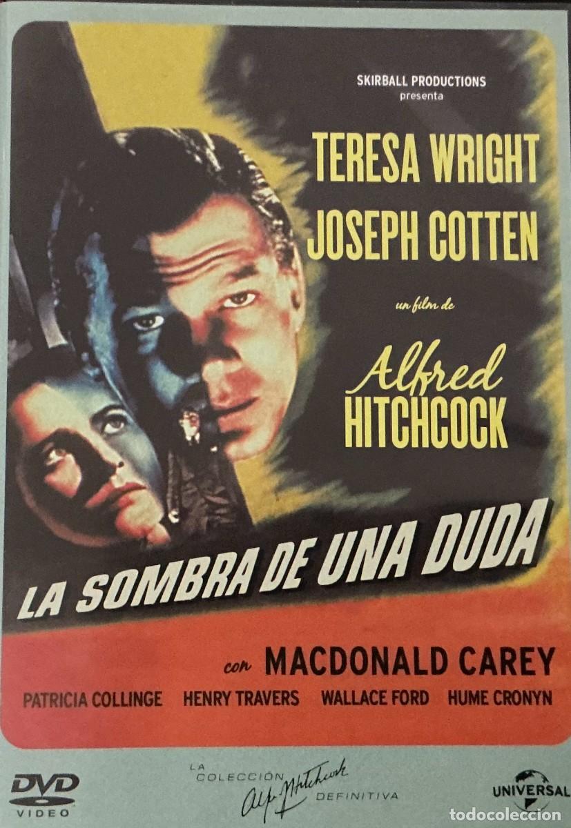 Cine: LA SOMBRA DE UNA DUDA &ndash; ALFRED HITCHCOCK &ndash; TERESA WRIGHT &ndash; JOSEPH COTTEN &ndash; THRILLER / MISTERIO &ndash; DVD