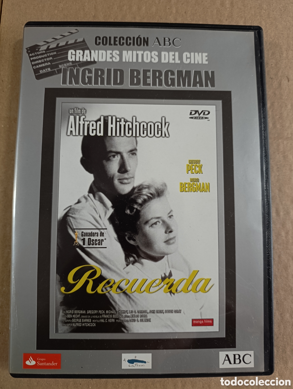 Cin&eacute;ma: Recuerda. Ingrid Bergman. DVD.