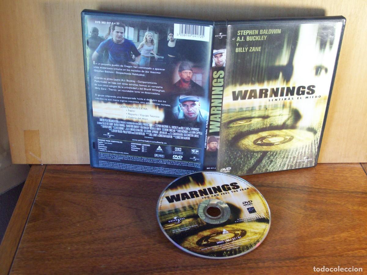 Cine: WARNINGS (SENTIRAS EL MIEDO) - STEPHEN BALDWIN - A.J. BUCKLEY - BILLY ZANE - DVD