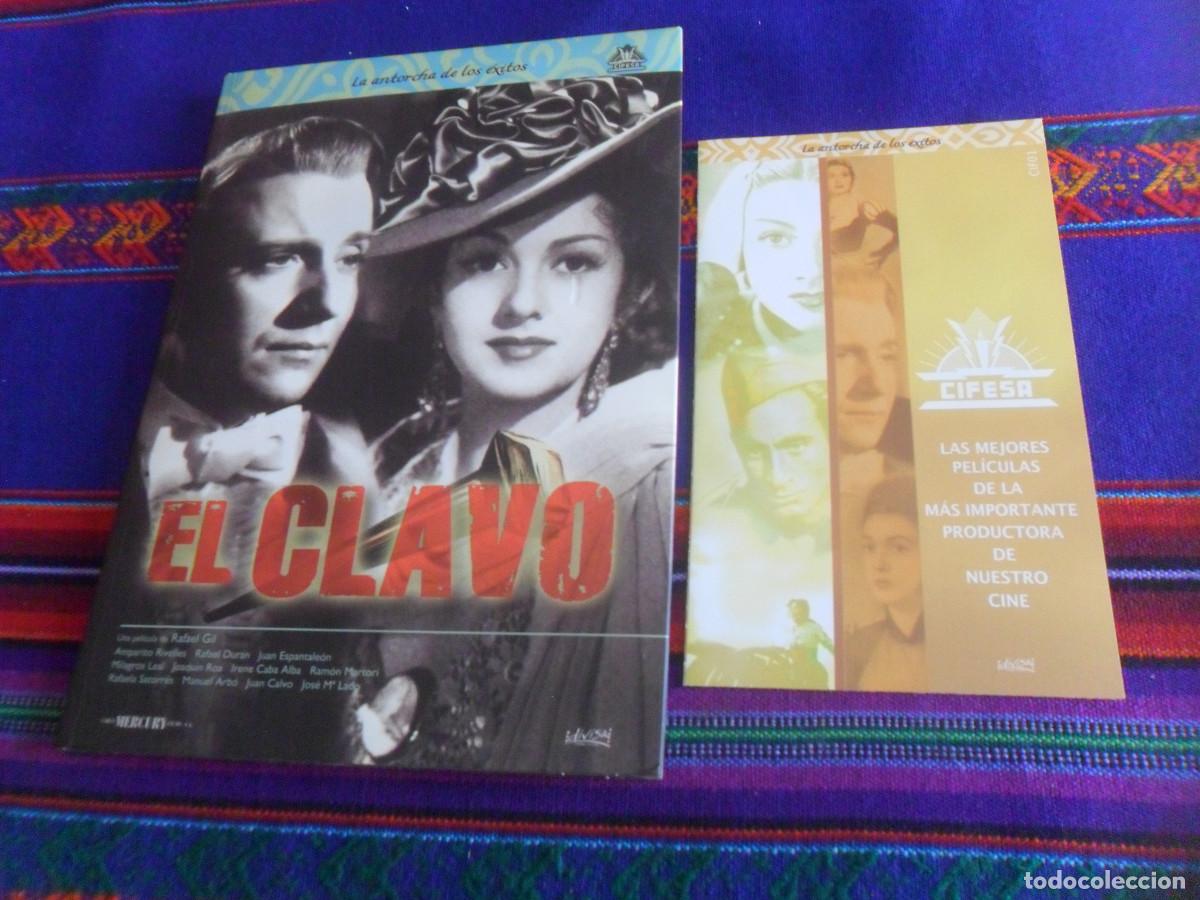 Cine: DVD LIBRO EL CLAVO RAFAEL GIL AMPARO RIVELLES RAFAEL DUR&Aacute;N MERCURY 2001 Y CAT&Aacute;LOGO CIFESA.