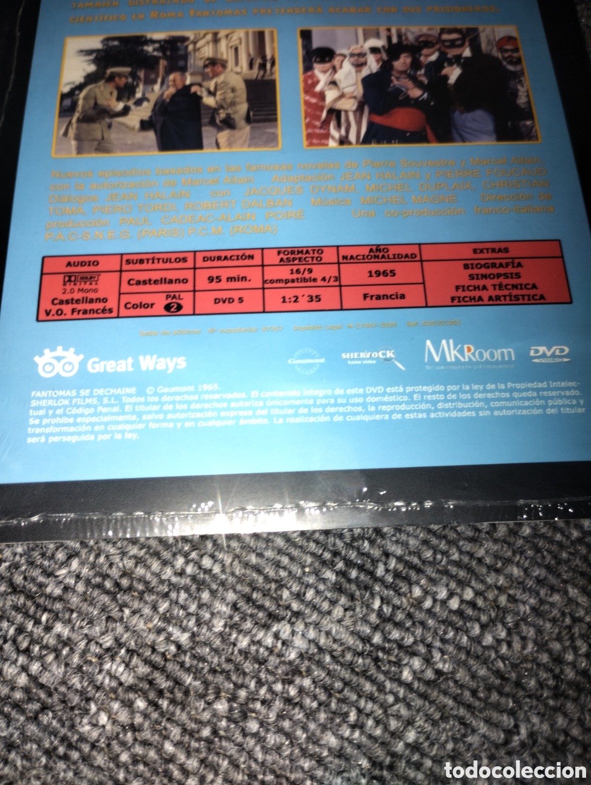 Cine: Fantomas vuelve DVD precintado - Foto 3