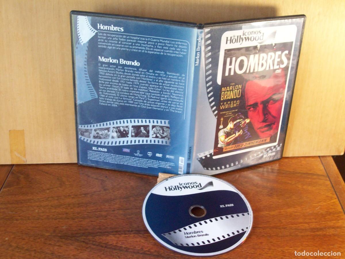 Cine: HOMBRES - MARLON BRANDO - TERESA WRIGHT - DVD CAJA FINA EDICION EL PAIS EN BLANCO Y NEGRO