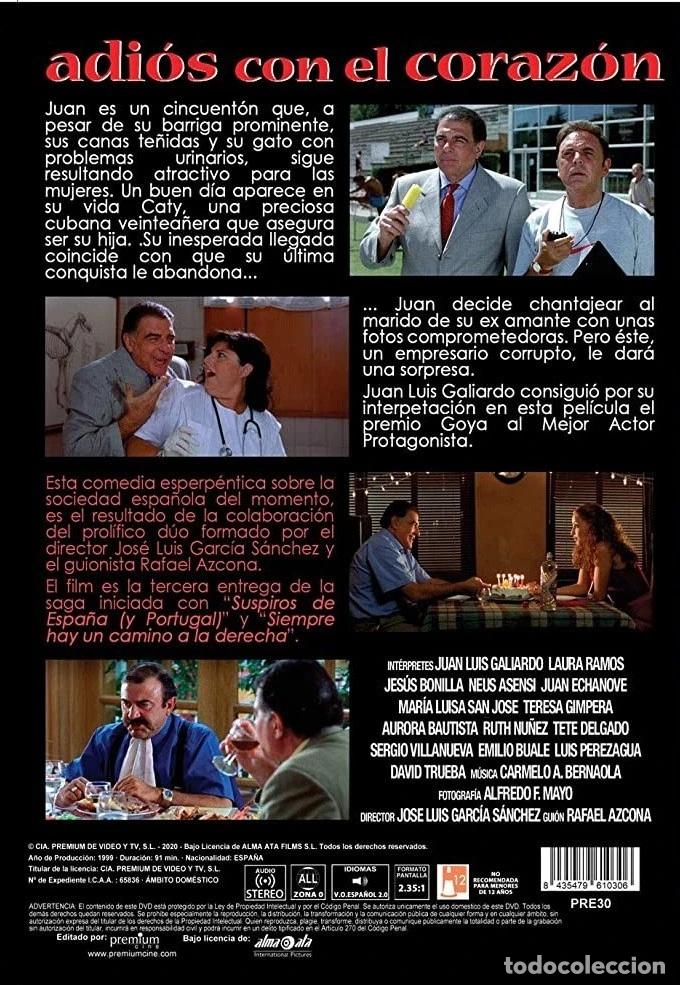 Cine: Adi&oacute;s con el Coraz&oacute;n [DVD] (1999) - Foto 2