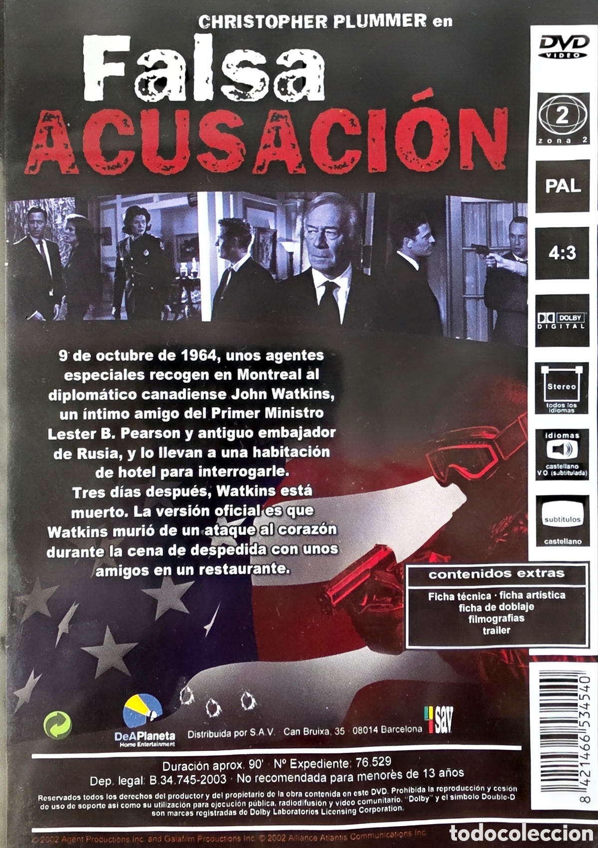 Cine: FALSA ACUSACION CHRISTOPHER PLUMMER - Foto 2