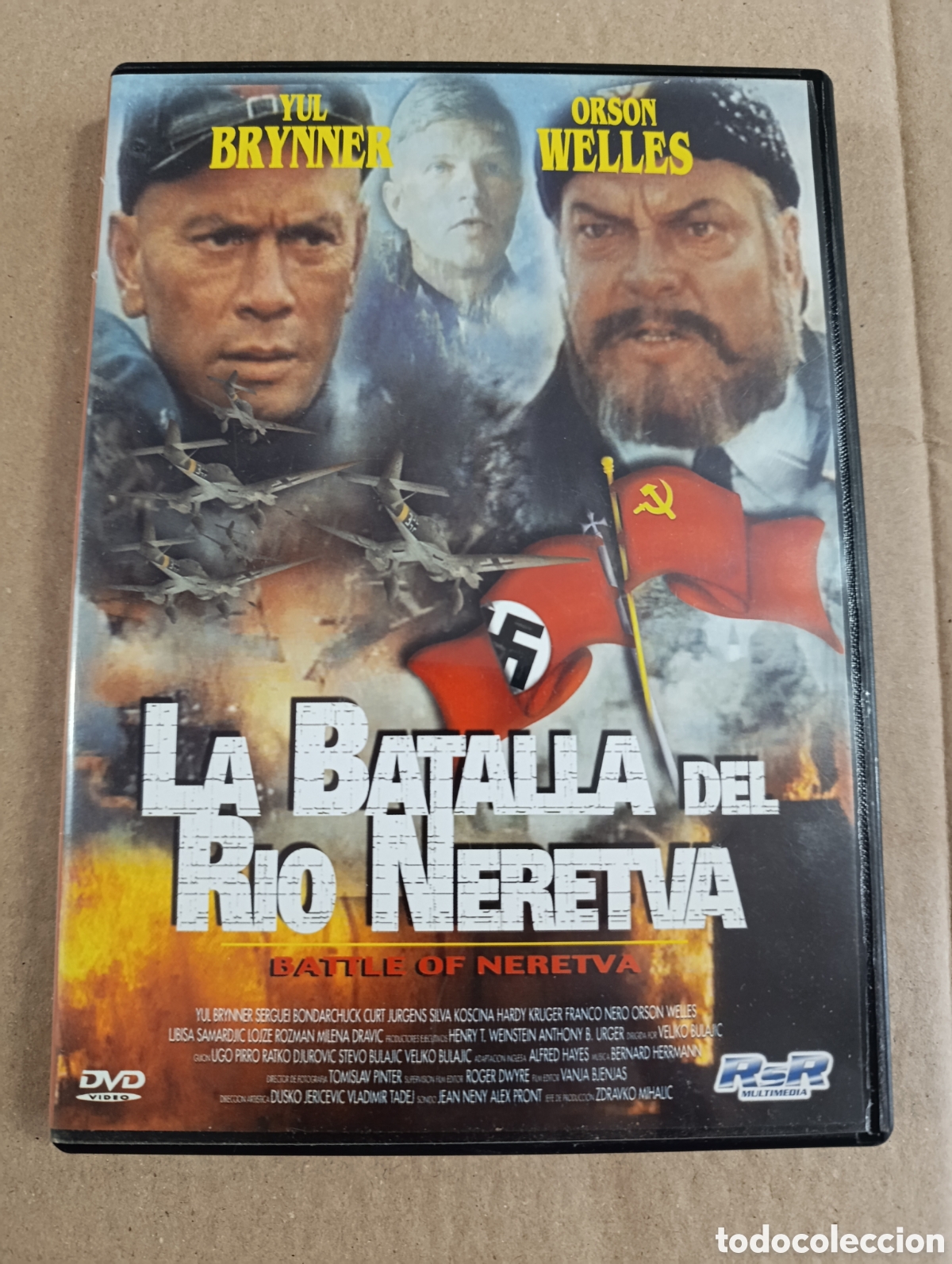 Cinema: La batalla del Rio Neretva. Yul Brynner. DVD.