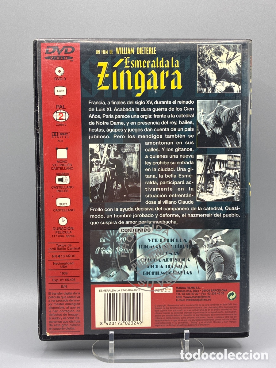 Cine: Esmeralda La Z&iacute;ngara DVD - Foto 2