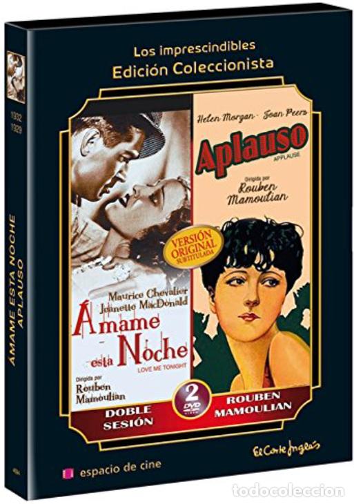 Cine: &Aacute;mame Esta Noche - Aplauso - Libreto Inclu&iacute;do DVDs Como nuevos