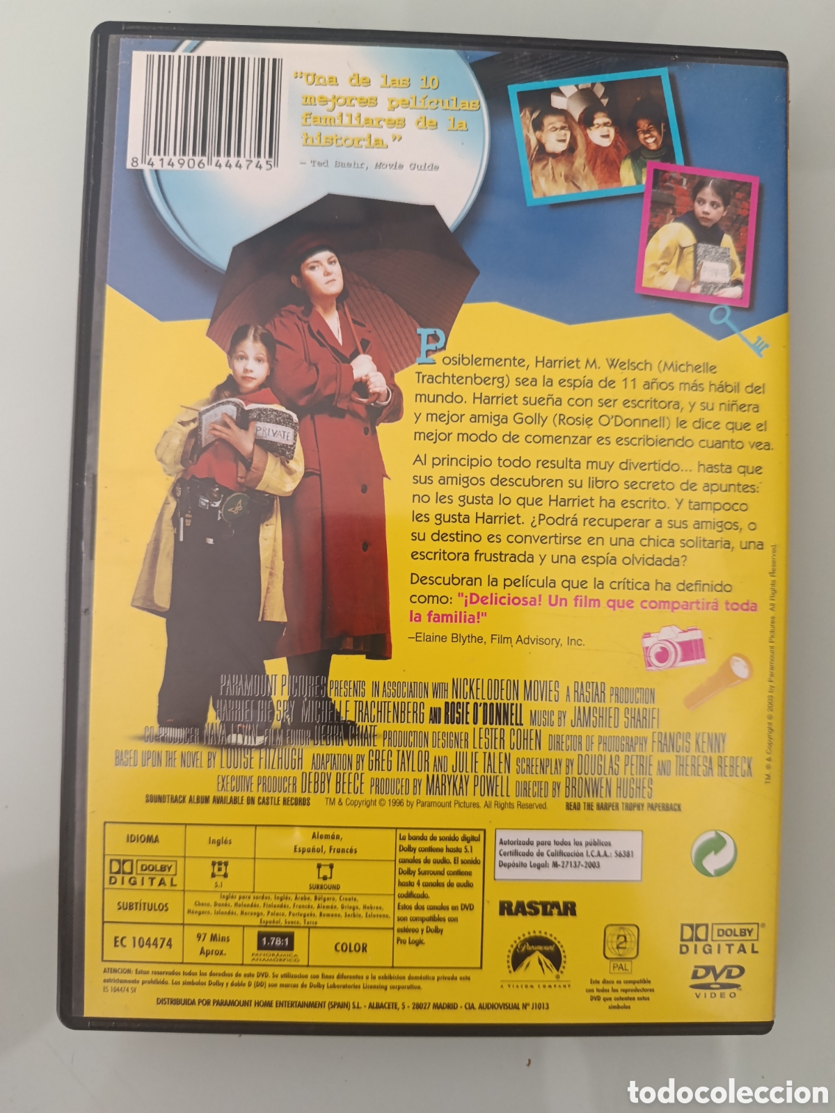 Cine: HARRIET LA ESPIA DVD EDICI&Oacute;N ESPA&Ntilde;OLA - Foto 3