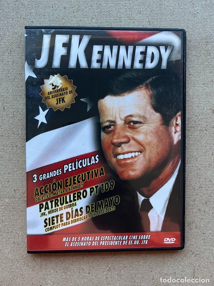 Cine: JFK Kennedy / 3 Pel&iacute;culas 1 DVD / Acci&oacute;n Ejecutiva / Patrullero PT 109 / Siete D&iacute;as de Mayo / Precin