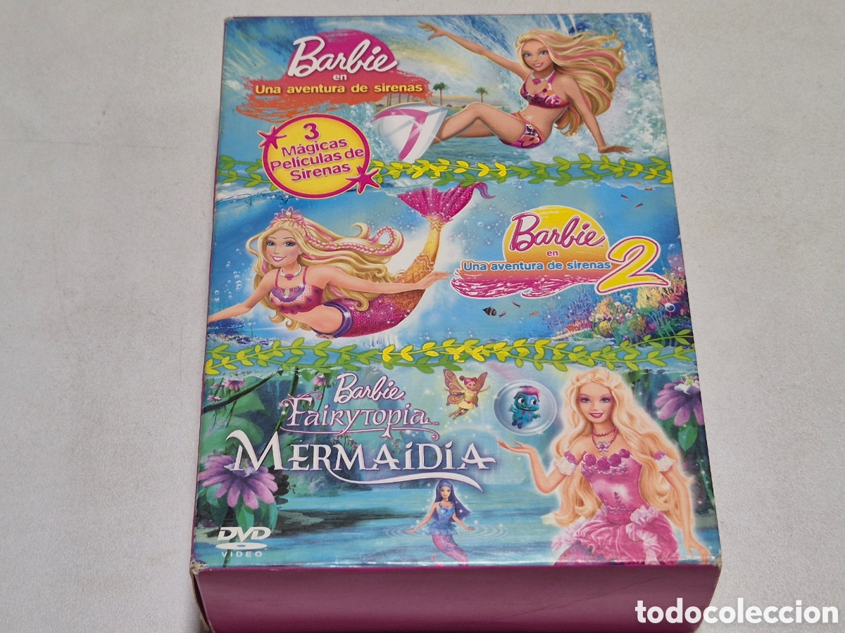 Cine: Pack 3 Dvd Barbie Aventura De Sirenas . Edicion Espa&ntilde;ola