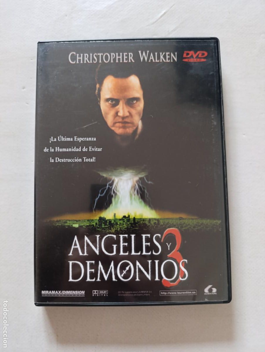 Cine: DVD ANGELES Y DEMONIOS 3 - CHRISTOPHER WALKEN (HR1)