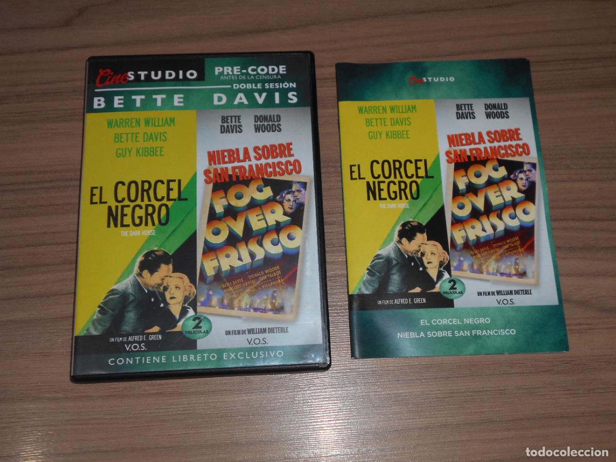 Cine: BETTE DAVIS el CORCEL NEGRO + NIEBLA SOBRE SAN FRANCISCO Edicion Especial DVD + Libro COMO NUEVA