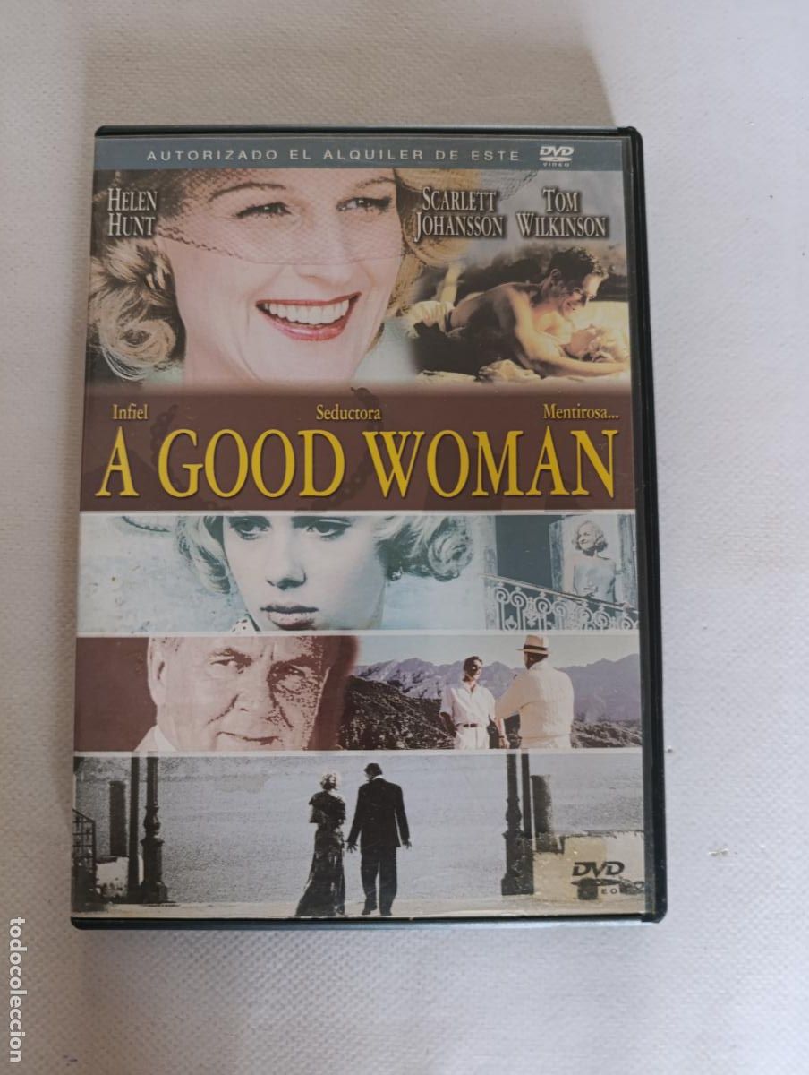Cine: DVD A GOOD WOMAN - EDICION ALQUILER - HELEN HUNT, SCARLETT JOHANSSON - LEER DESCRIPCION (O6)