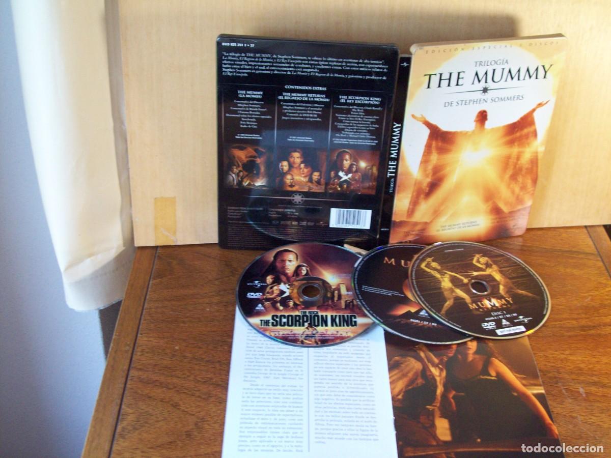 Cine: THE MUMMY (LA MOMIA) - TRILOGIA DE STEPHEN SOMMERS - TRIPLA DVD CAJA METALICA