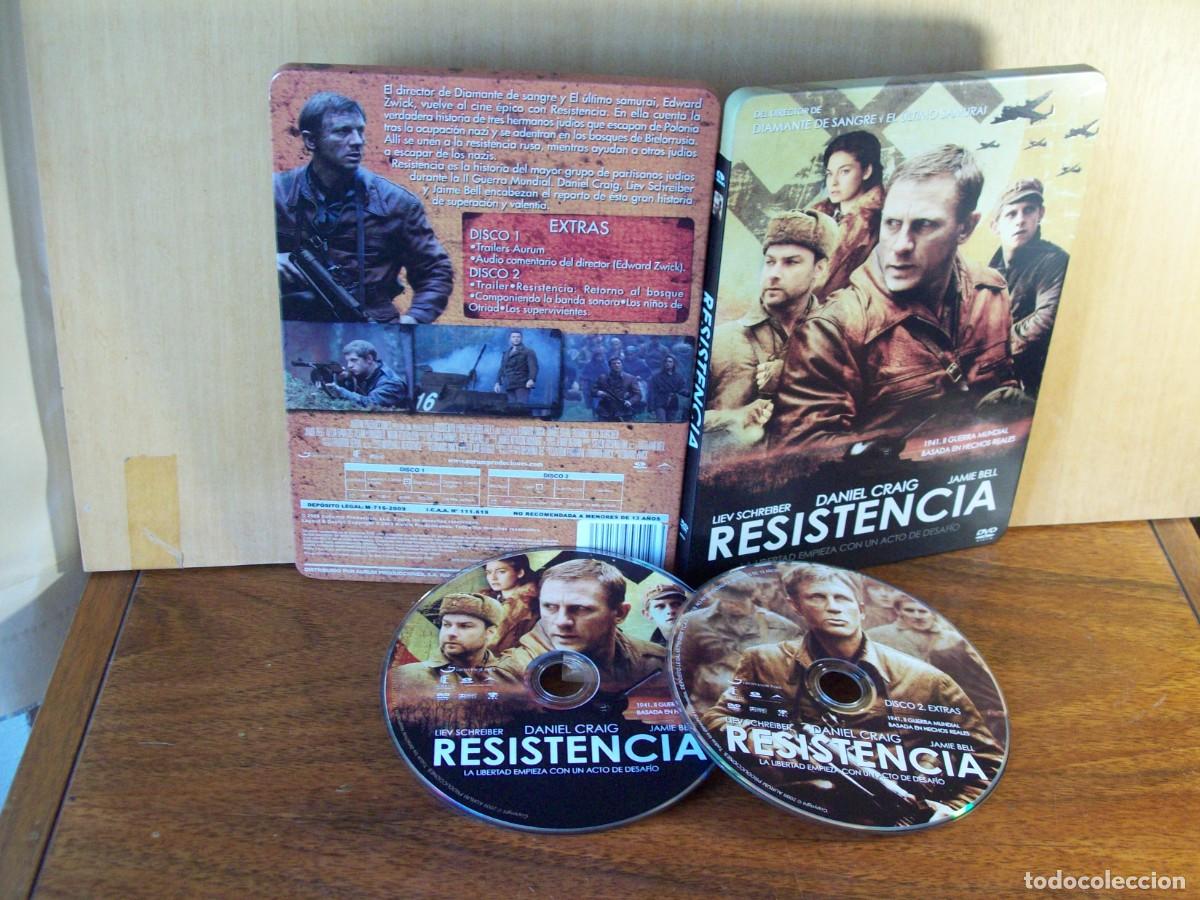 Cine: RESISTENCIA - DANIEL CRAIG - LIEV SCHREIBER - JAMIE BELL - DVD CAJA METALICA