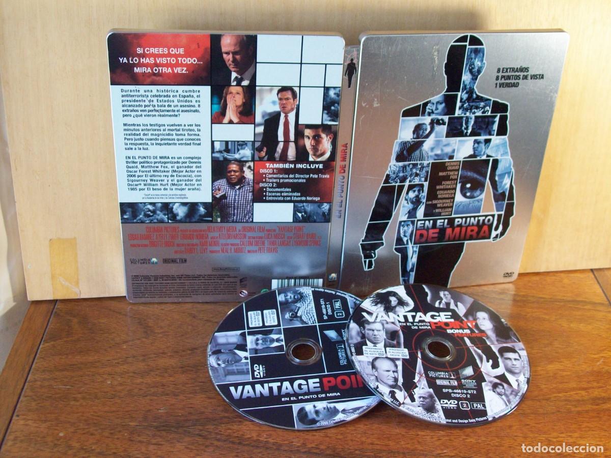 Cine: EN EL PUNTO DE MIRA -DENNIS QUAID - MATTHEW FOX - FOREST WHITAKER - DOBLE DVD CAJA METALICA