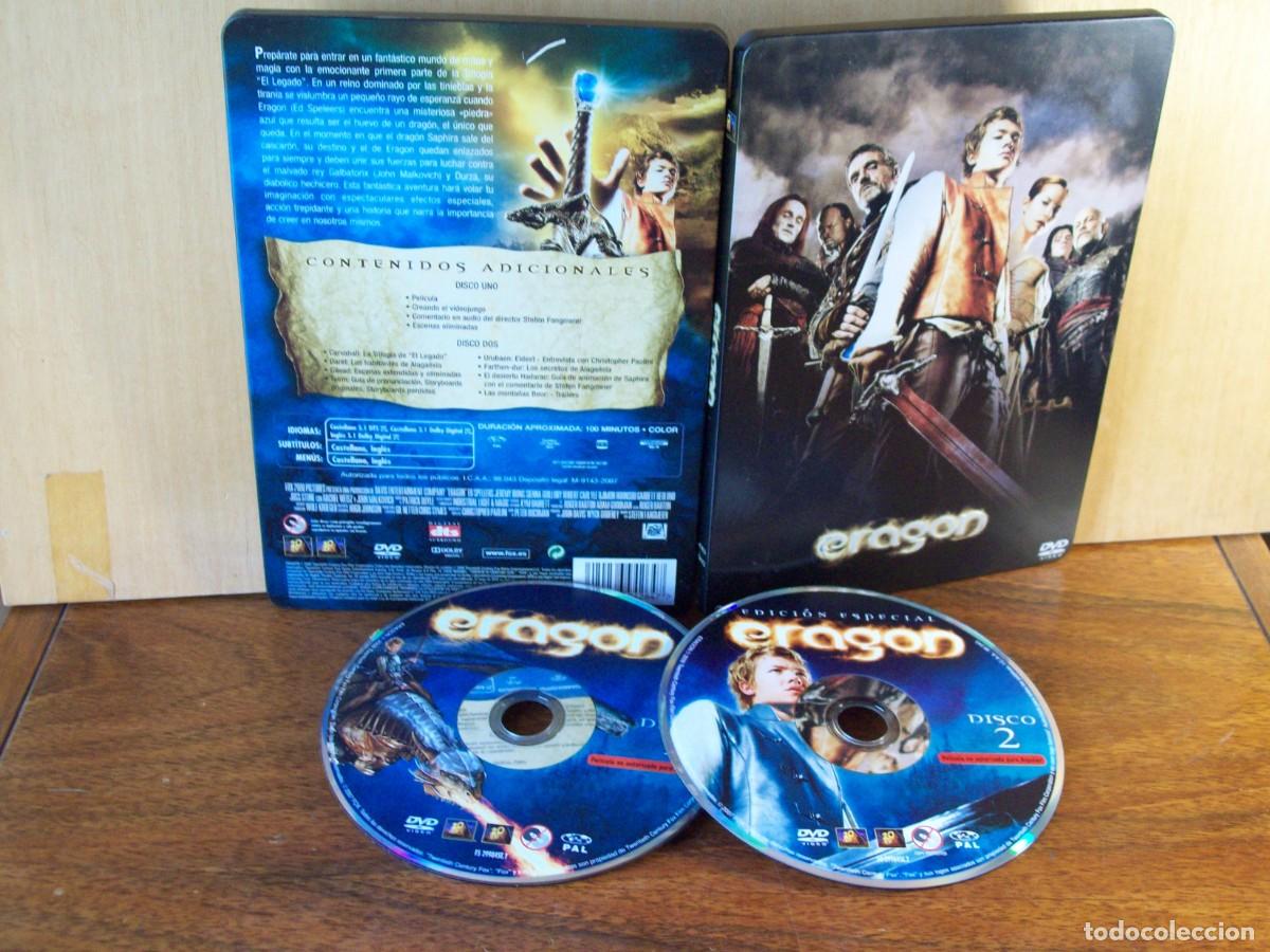 Cine: ERAGON - ED SPELLERS - JEREMY IRONS - SENNA GUILLORY - DOBLE DVD CAJA METALICA