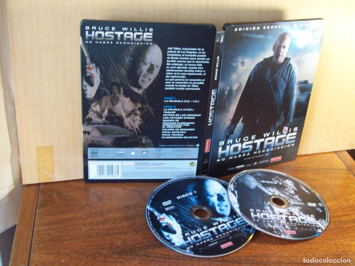 Cine: HOSTAGE - BRUCE WILLIS - KEVIN POLLACK - BEN FOSTER - JONATHAN - DOBLE DVD CAJA METALICA