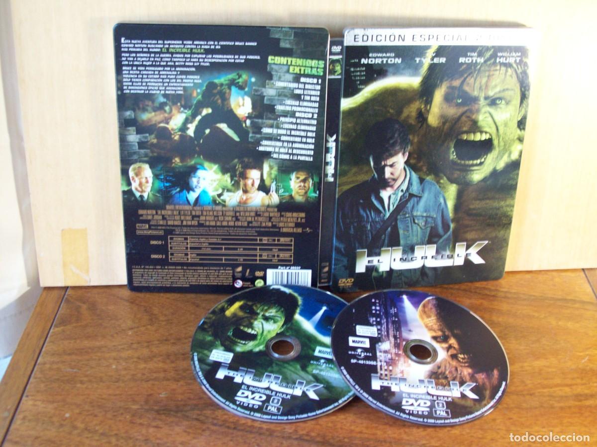 Cine: HULK - EL INCREIBLE - EDWARD NORTON - LIV TYLER - TIM ROTH - DOBLE DVD CAJA METALICA