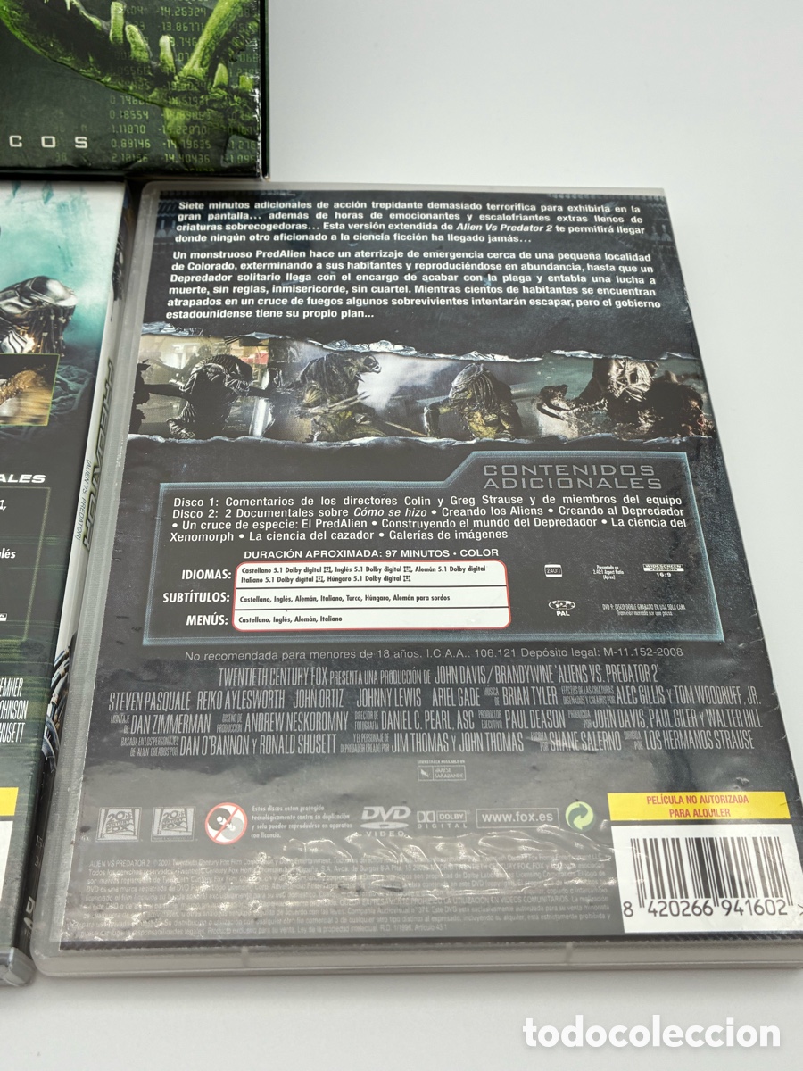 Cine: Pack Alien VS Predator La saga completa DVD - Foto 7