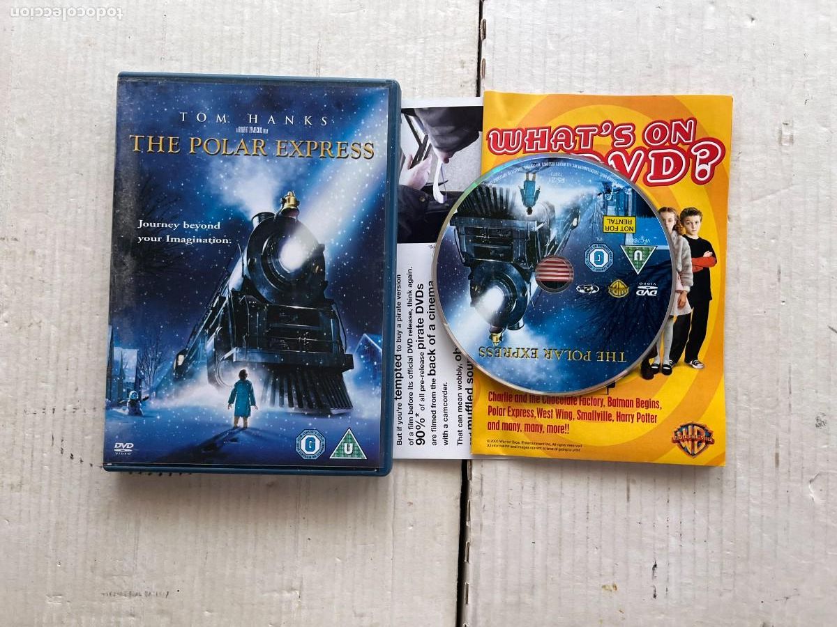 Cine: THE POLAR EXPRESS - CAJA COLOR AZUL - PELICULA INGLES DVD KREATEN