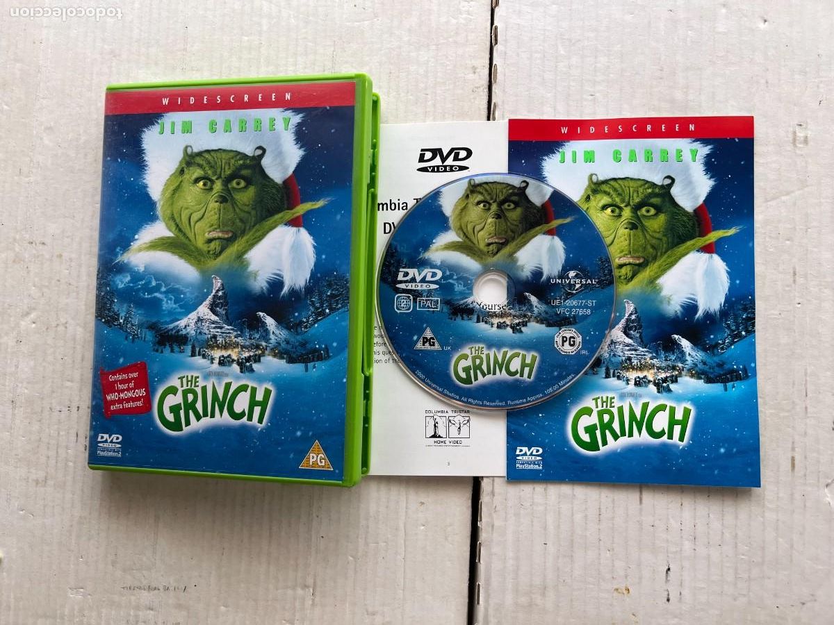 Cine: THE GRINCH CAJA COLOR VERDE - PELICULA INGLES DVD KREATEN
